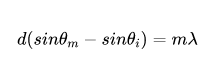 衍射光栅可用下式描述