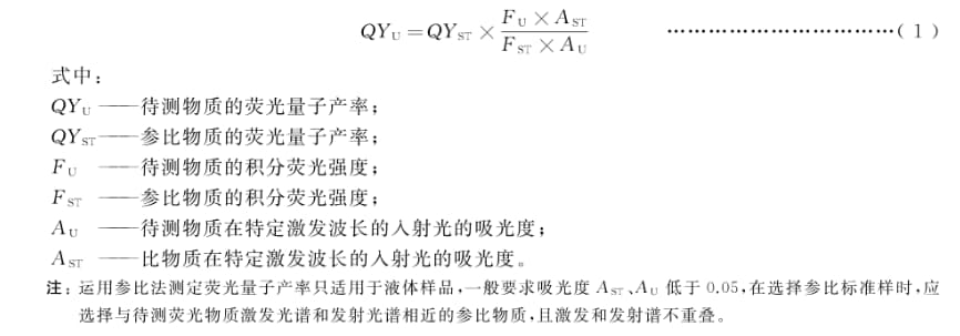 荧光光谱分析测试或分析方法原理