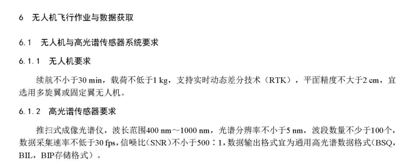 高光谱无人机成像系统的设备要求&mdash;&mdash;玉米产量估算
